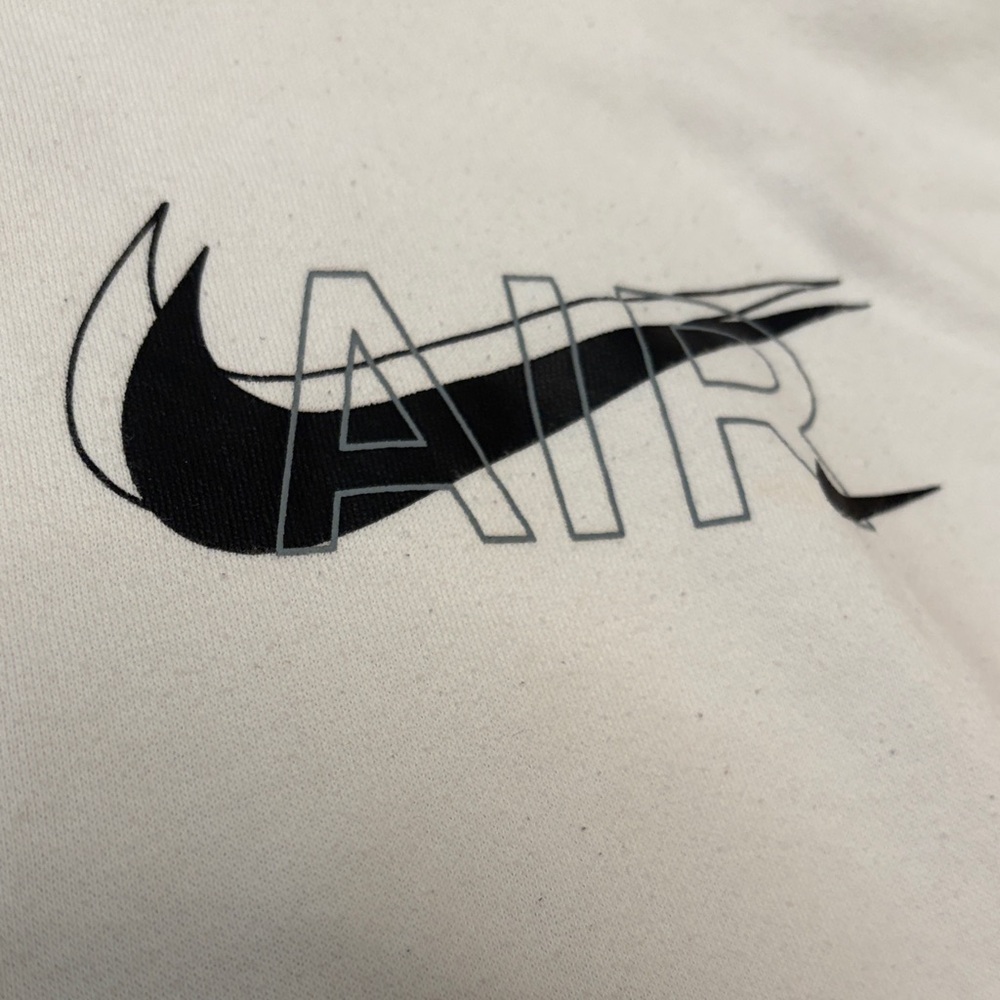Nike Cream Hoodie with Black Logo - Picture 3 of 5